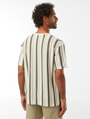 T-shirt en maille tricot à manches courtes