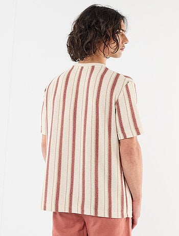 T-shirt en maille tricot à manches courtes