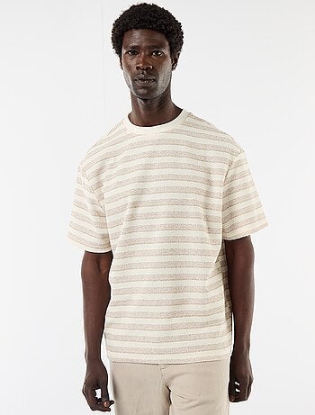 T-shirt en maille tricot à manches courtes