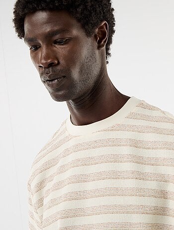 T-shirt en maille tricot à manches courtes