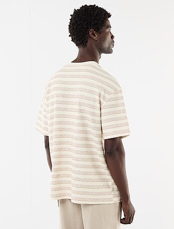 T-shirt en maille tricot à manches courtes