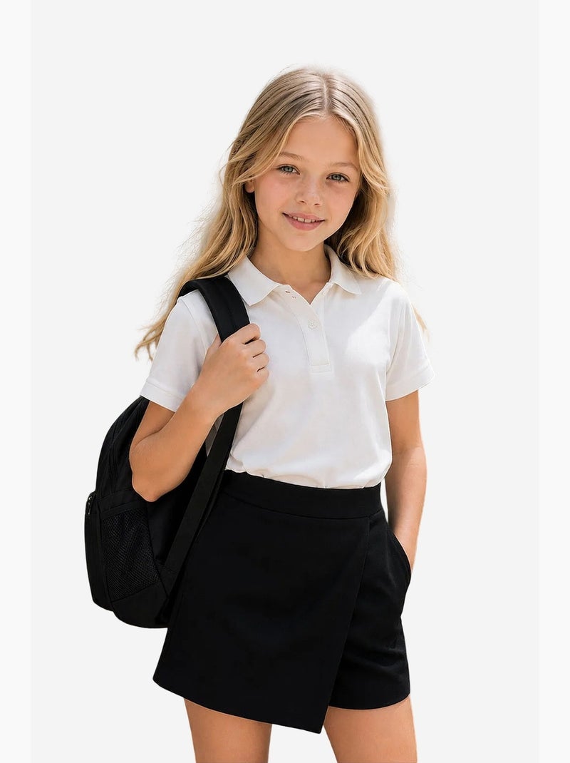 T-shirt en mélange coton tommy Blanc cassé - Kiabi
