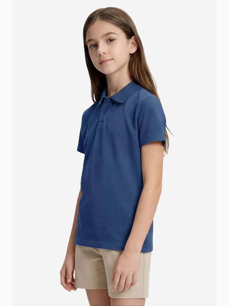 T-shirt en mélange coton tommy Bleu - Kiabi