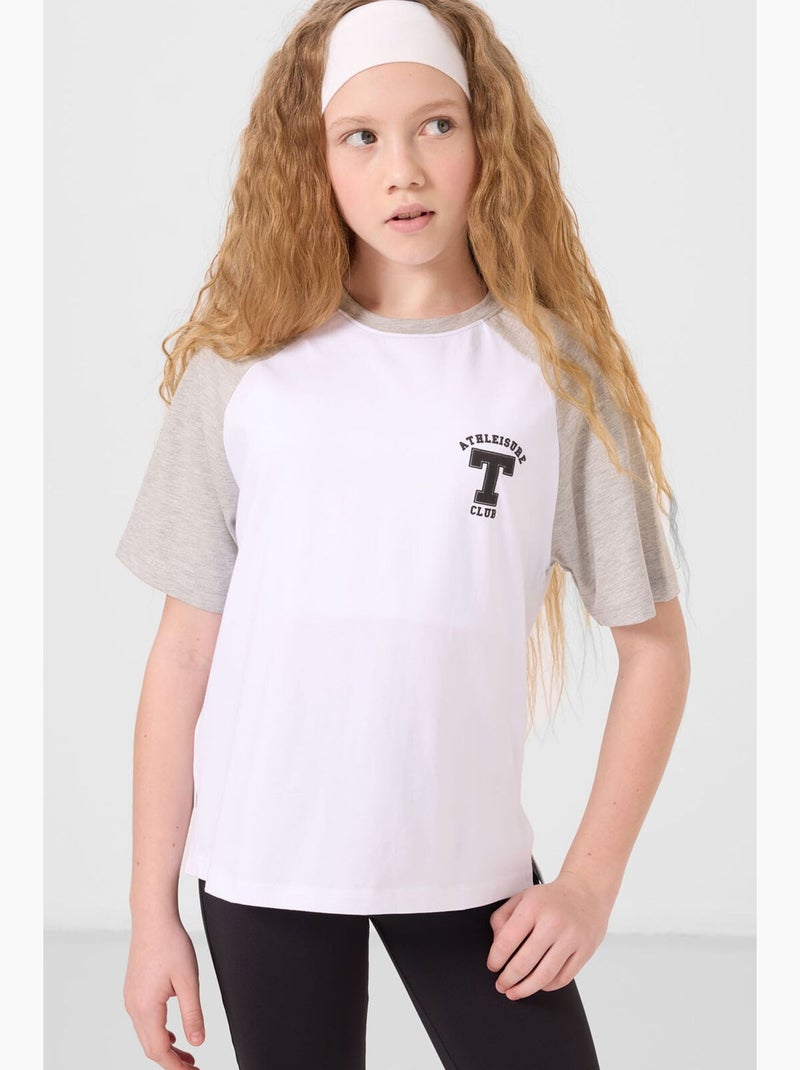 T-shirt en mélange de coton tommy Blanc - Kiabi
