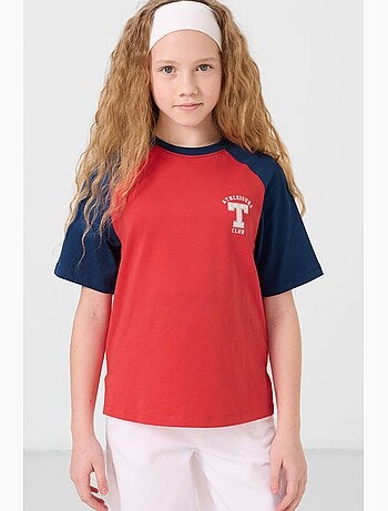 T-shirt en mélange de coton tommy