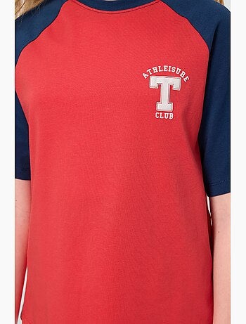 T-shirt en mélange de coton tommy