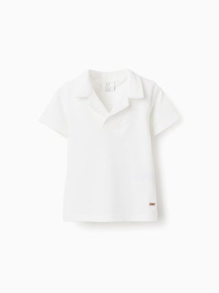 T-shirt en Piqué de Coton