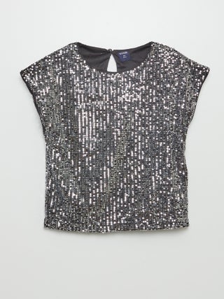 T-shirt en sequins