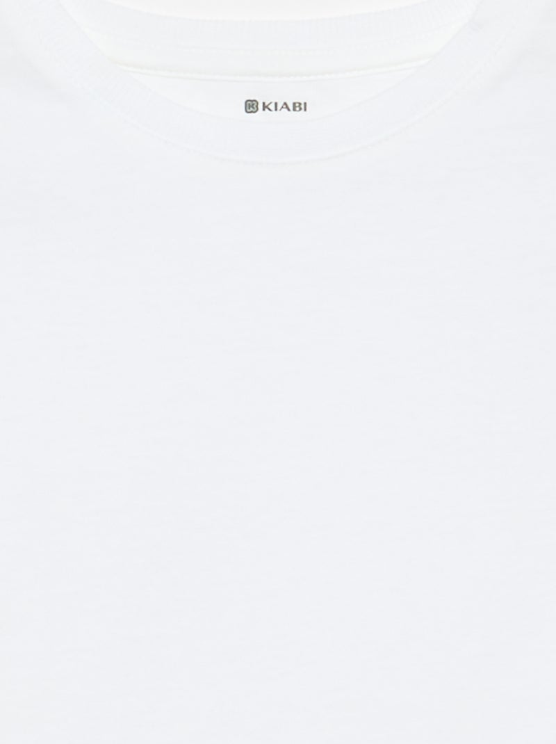 T-shirt en Tough Cotton manches courtes Blanc - Kiabi