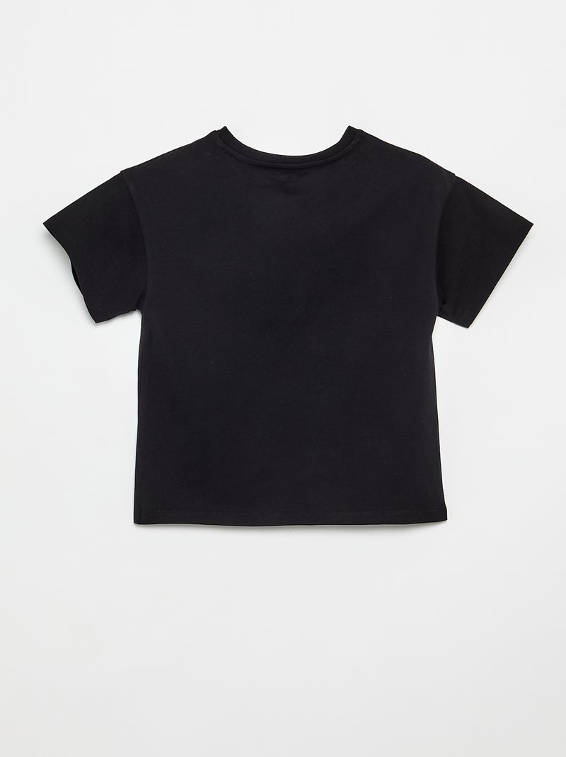 T-shirt en Tough Cotton manches courtes Noir - Kiabi