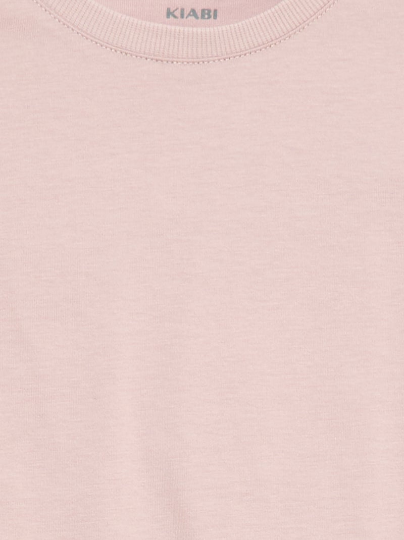 T-shirt en Tough Cotton manches courtes Violet - Kiabi