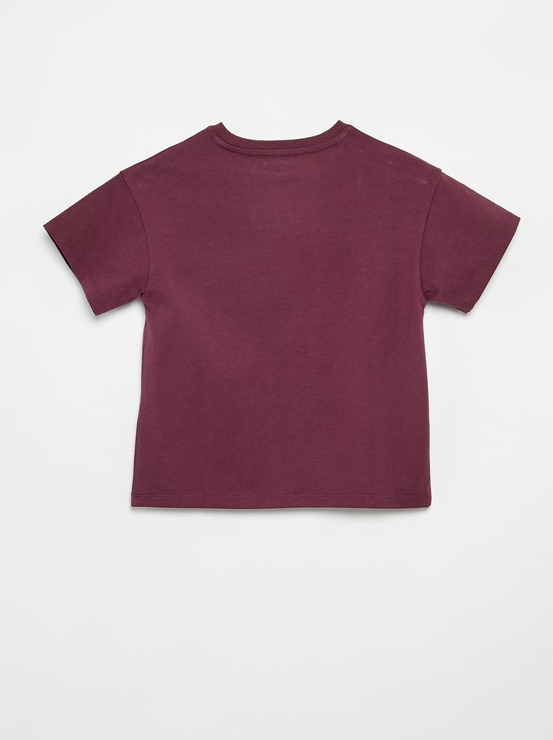 T-shirt en Tough Cotton manches courtes Violet - Kiabi