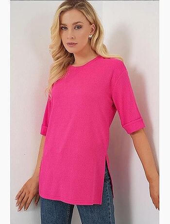 T-shirt en tricot fendu sur le côté bdart