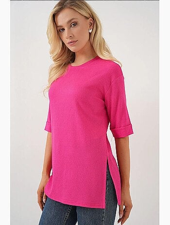 T-shirt en tricot fendu sur le côté bdart