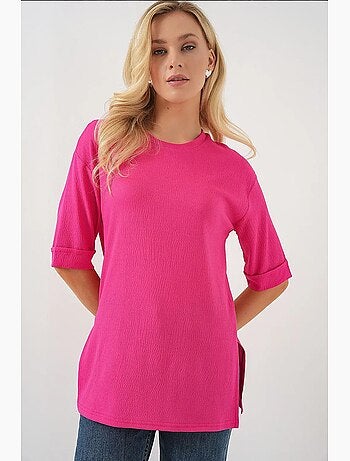T-shirt en tricot fendu sur le côté bdart