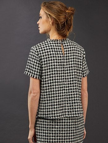 T-shirt en tweed - Kiabi