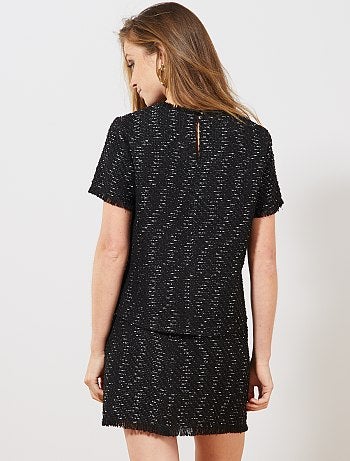 T-shirt en tweed - Kiabi