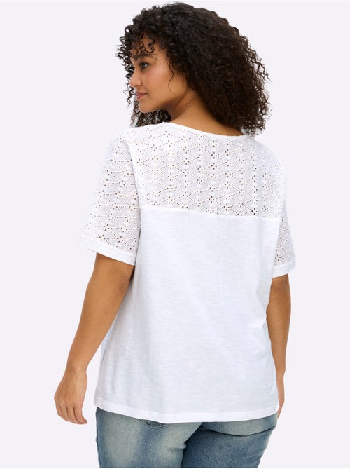 T-shirt En V - Taille Standard - Sheego - Kiabi