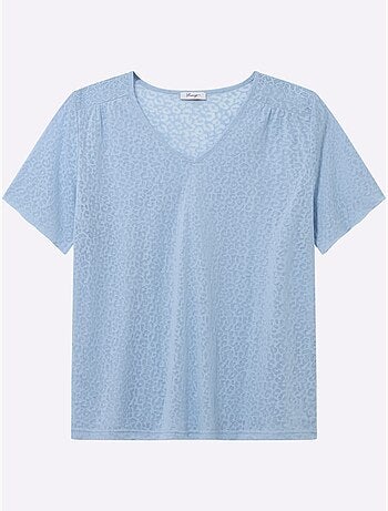 T-shirt En V - Taille Standard - Sheego