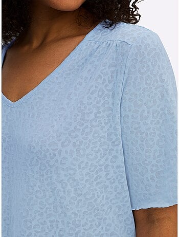 T-shirt En V - Taille Standard - Sheego