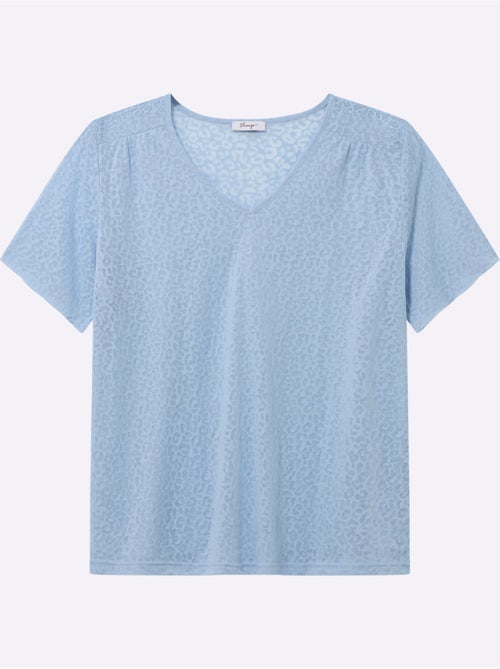 T-shirt En V - Taille Standard - Sheego - Kiabi