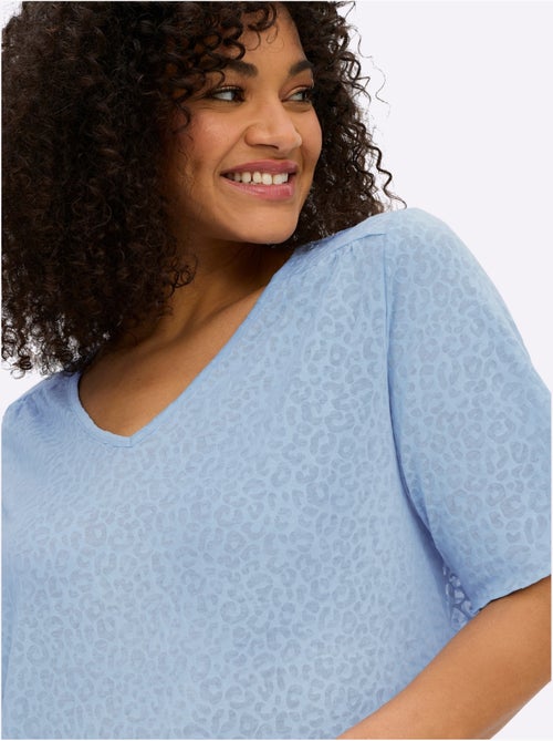 T-shirt En V - Taille Standard - Sheego - Kiabi