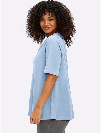 T-shirt En V - Taille Standard - Sheego
