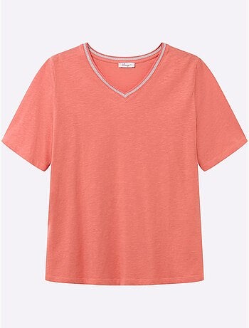 T-shirt En V - Taille Standard - Sheego