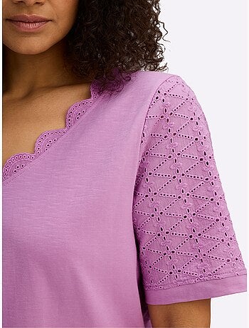T-shirt En V - Taille Standard - Sheego