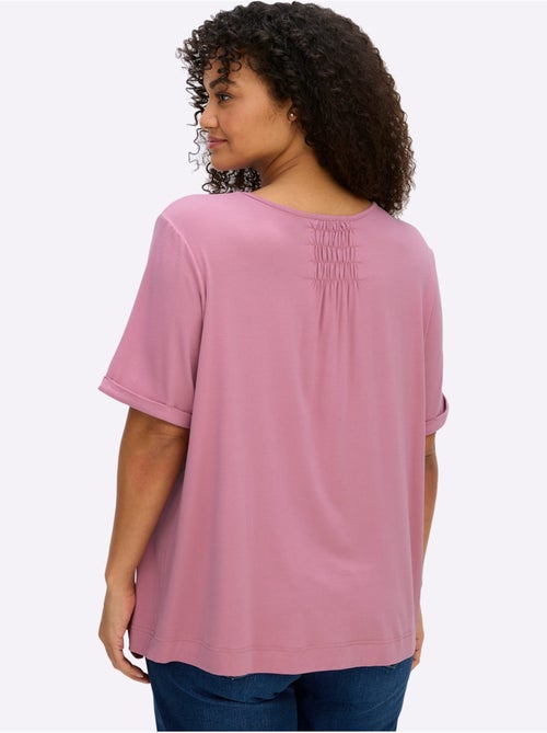 T-shirt En V - Taille Standard - Sheego - Kiabi