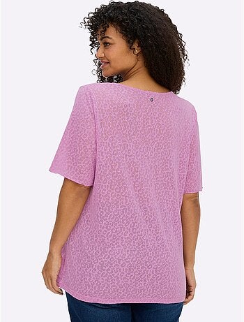T-shirt En V - Taille Standard - Sheego