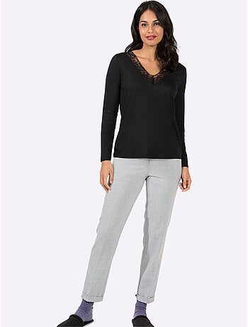 T-shirt En V 50% Coton - Taille Standard - Witt