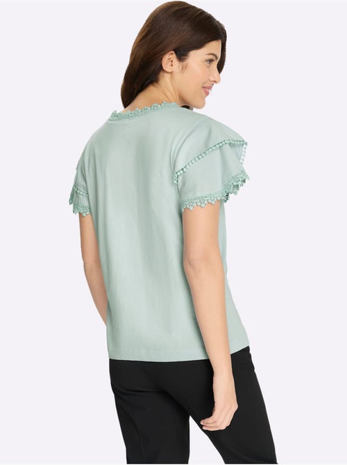 T-shirt En V Doubles Manches Chauve-souris - Taille Standard - Moda Vilona - Kiabi T-shirt En V Doubles Manches Chauve-souris - Taille Standard - Moda Vilona - Kiabi