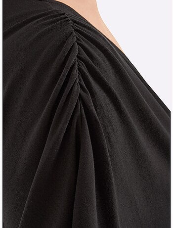 T-shirt En V Encolure En V Affinante - Taille Standard - Sheego