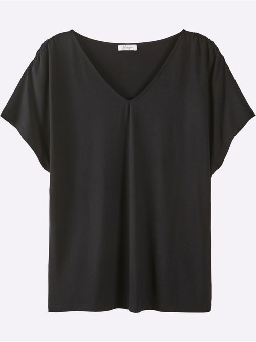 T-shirt En V Encolure En V Affinante - Taille Standard - Sheego - Kiabi