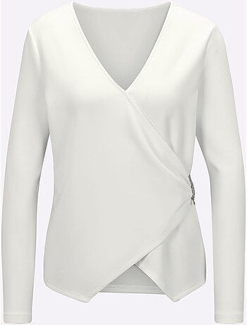 T-shirt en v modal (tencel) - taille standard - helline