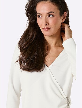T-shirt en v modal (tencel) - taille standard - helline