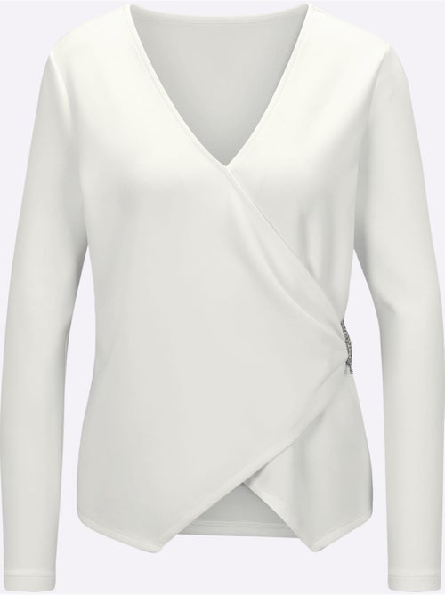 T-shirt en v modal (tencel) - taille standard - helline - Kiabi T-shirt en v modal (tencel) - taille standard - helline - Kiabi