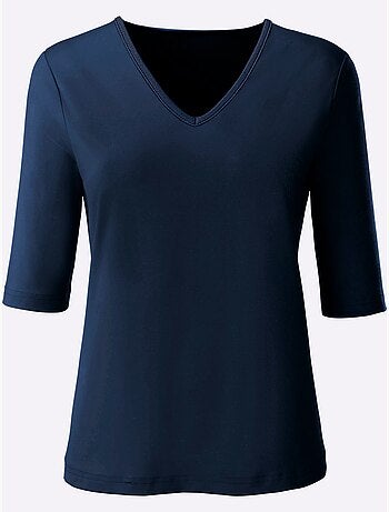 T-shirt En V Toucher Doux Et Agréable - Taille Standard - Witt