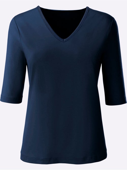 T-shirt En V Toucher Doux Et Agréable - Taille Standard - Witt - Kiabi