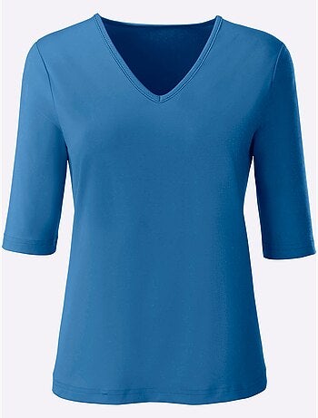 T-shirt En V Toucher Doux Et Agréable - Taille Standard - Witt