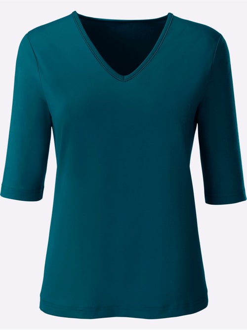 T-shirt En V Toucher Doux Et Agréable - Taille Standard - Witt - Kiabi