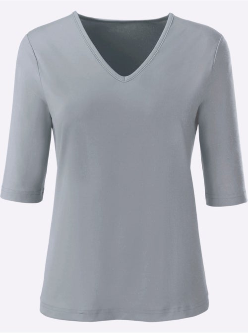 T-shirt En V Toucher Doux Et Agréable - Taille Standard - Witt - Kiabi