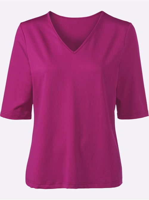 T-shirt En V Toucher Doux Et Agréable - Taille Standard - Witt - Kiabi