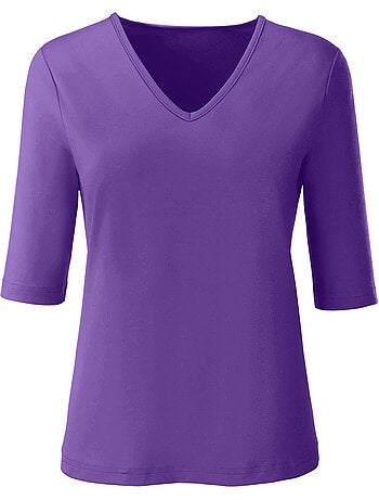 T-shirt En V Toucher Doux Et Agréable - Taille Standard - Witt