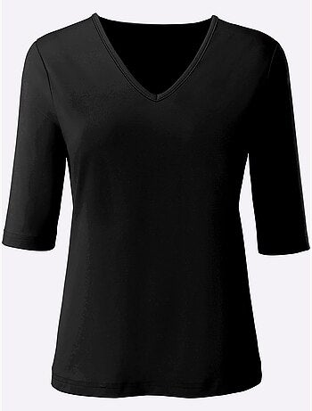 T-shirt En V Toucher Doux Et Agréable - Taille Standard - Witt
