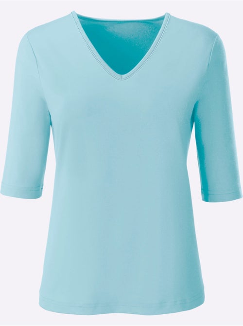 T-shirt En V Toucher Doux Et Agréable - Taille Standard - Witt - Kiabi