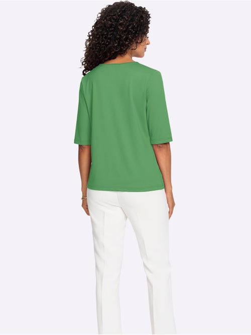 T-shirt En V Toucher Doux Et Agréable - Taille Standard - Witt - Kiabi
