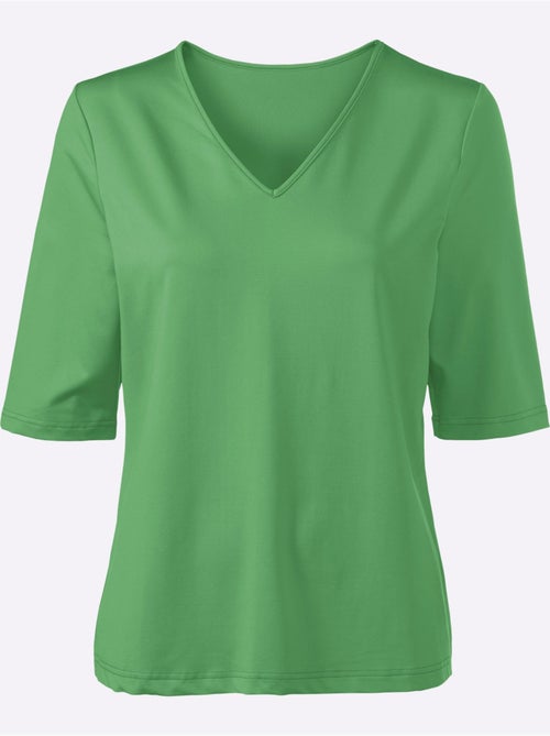 T-shirt En V Toucher Doux Et Agréable - Taille Standard - Witt - Kiabi