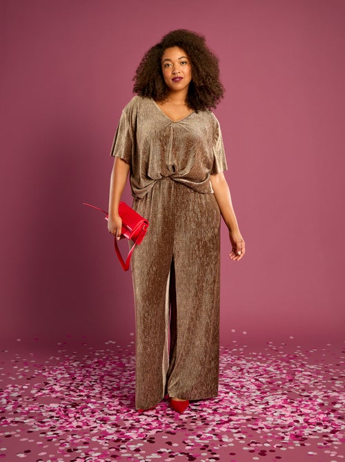 T-shirt en velours côtelé à manches courtes - Kiabi